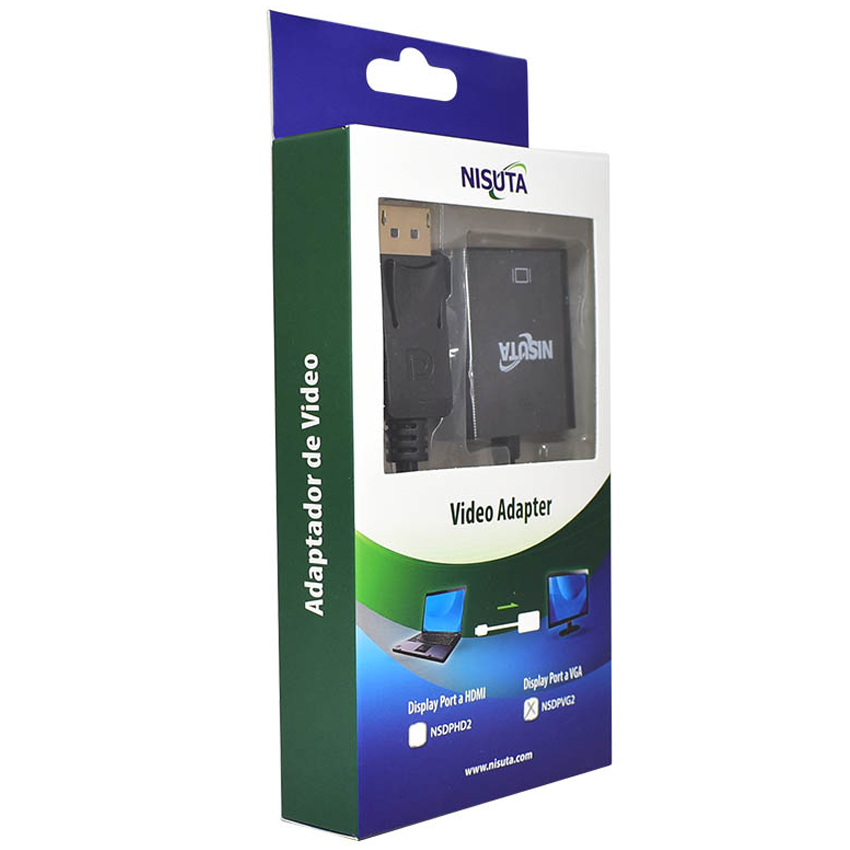 Conversor Display Port a Vga Nisuta Ns-Dpvg2